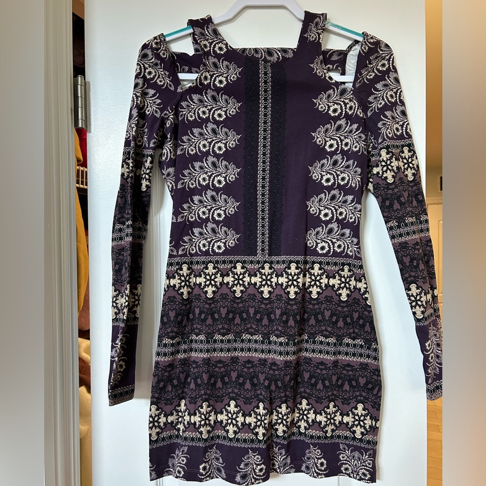Purple free people dress size small
